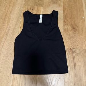 Aurora Seamless Crop Rib Tank